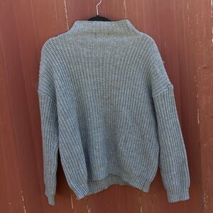 SHEIN Gray Oversize Knit Sweater Small